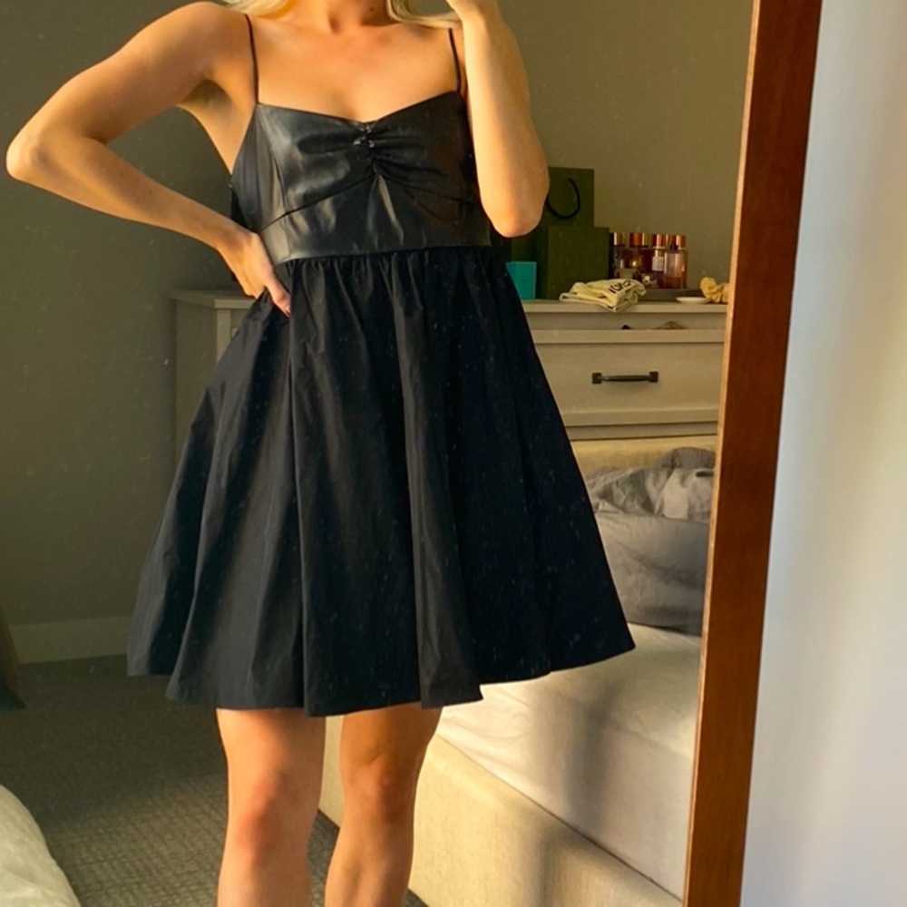 Black leather Zara dress! Worn once!